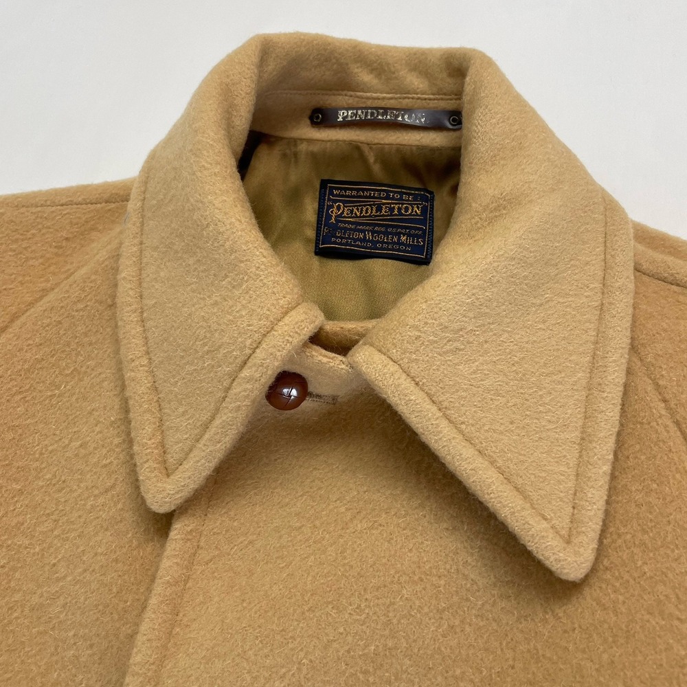 Vintage Pendleton Button Front Overcoat Wool Came… - image 4